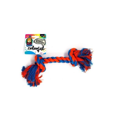 Doggy Masters Colorful Yute Hueso Doble Nudo 25cm