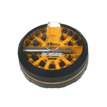 Set puntas atornillar Ironside 28 piezas con organizador hockey