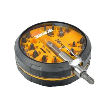 Set puntas atornillar Ironside 28 piezas con organizador hockey