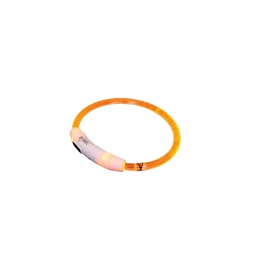 COLLAR FLASH RECARGABLE LED NARANJA