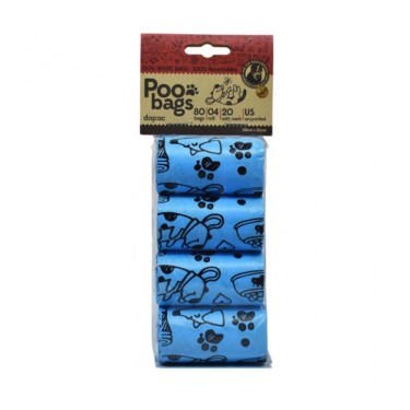 Bolsas Poo bags reciclables azules 4*20 The Poo Bags Experts