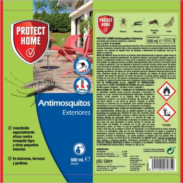 ETIQUETA INSECTICIDA MOSQUITOS EXTERIOR 500ML