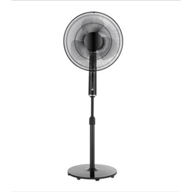 VENTILADOR PIE SONEDAS NEGRO CON MANDO