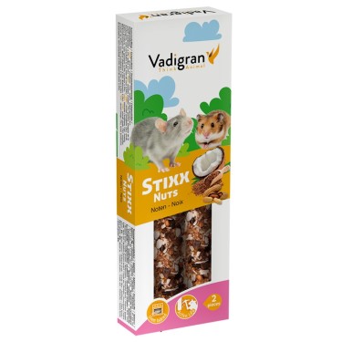 Alimento snack stixx de nuez para hamster