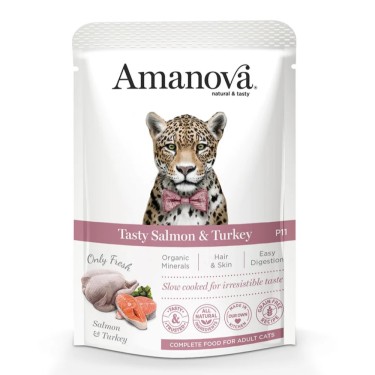 AMANOVA CAT POUCH NG SALMON Y PAVO