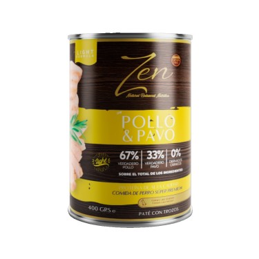 ZEN DOG PATE POLLO-PAVO 400 G