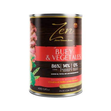 ZEN DOG PATE BUEY-VEGETALES 400g