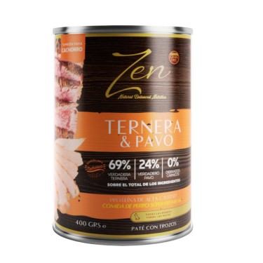 ZEN DOG PATE TERNERA-PAVO 400gr