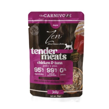 Zen Tender Meats Pollo & Atún 70 g para gatos