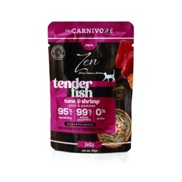 Zen Tender Fish Atún & Gambas 70 g para gatos