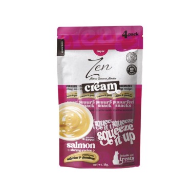 Zen Cream Salmón & Gambas, pack 4x15 g
