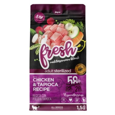 Fresh Mediterranean Blend Cat Sterilized Pollo & Tapioca 1,5kg