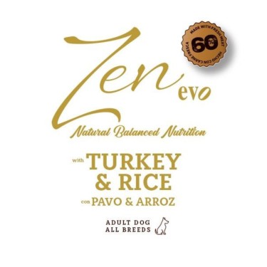 Zen Natural Balanced Nutrition Pavo 800 g barritas para perros