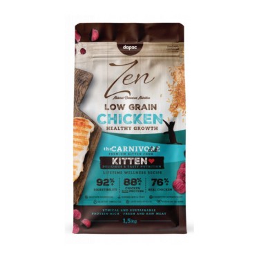 Zen Cat Low Grain Kitten 1,5 kg alimento natural para gatos