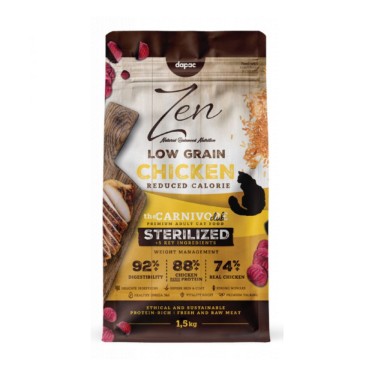 Pienso gatos esterilizados Zen Grain pollo 1.5kg